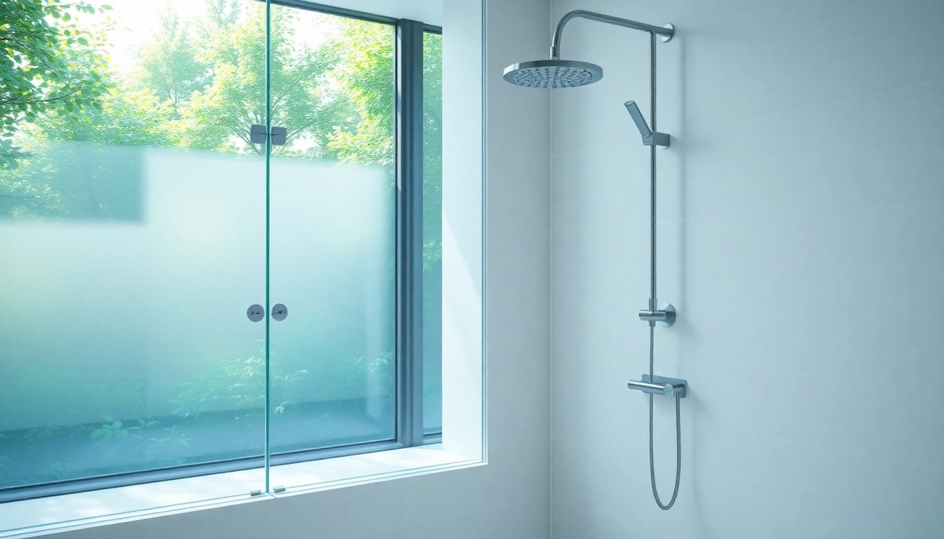 Explore elegant showers au in a modern bathroom with stylish features and natural ambiance.