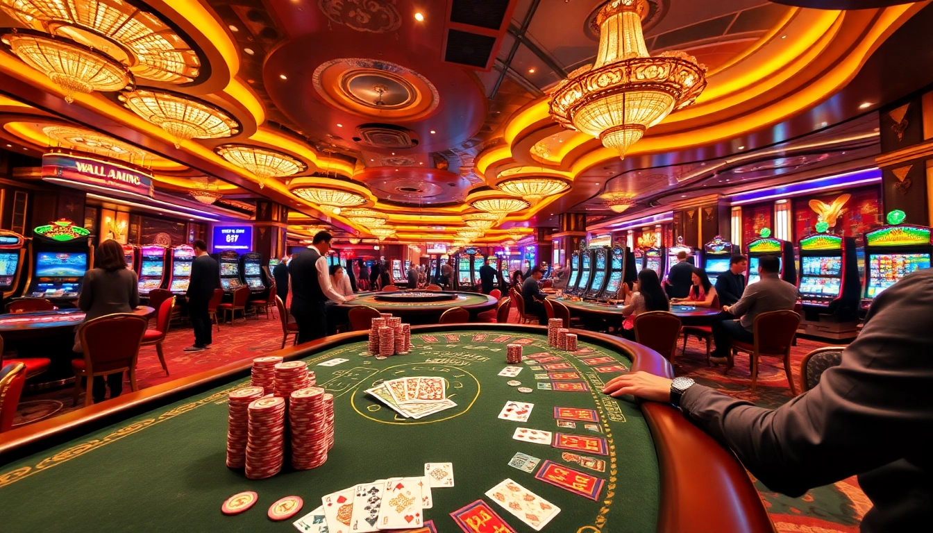 Experience thrills at https://b52pm.com/ with luxurious casino tables and vibrant slot machines.