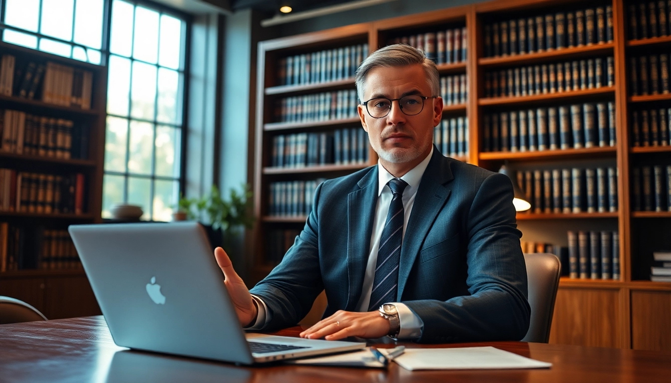 Clearwater truck accident lawyer consulting with a client in a professional office.