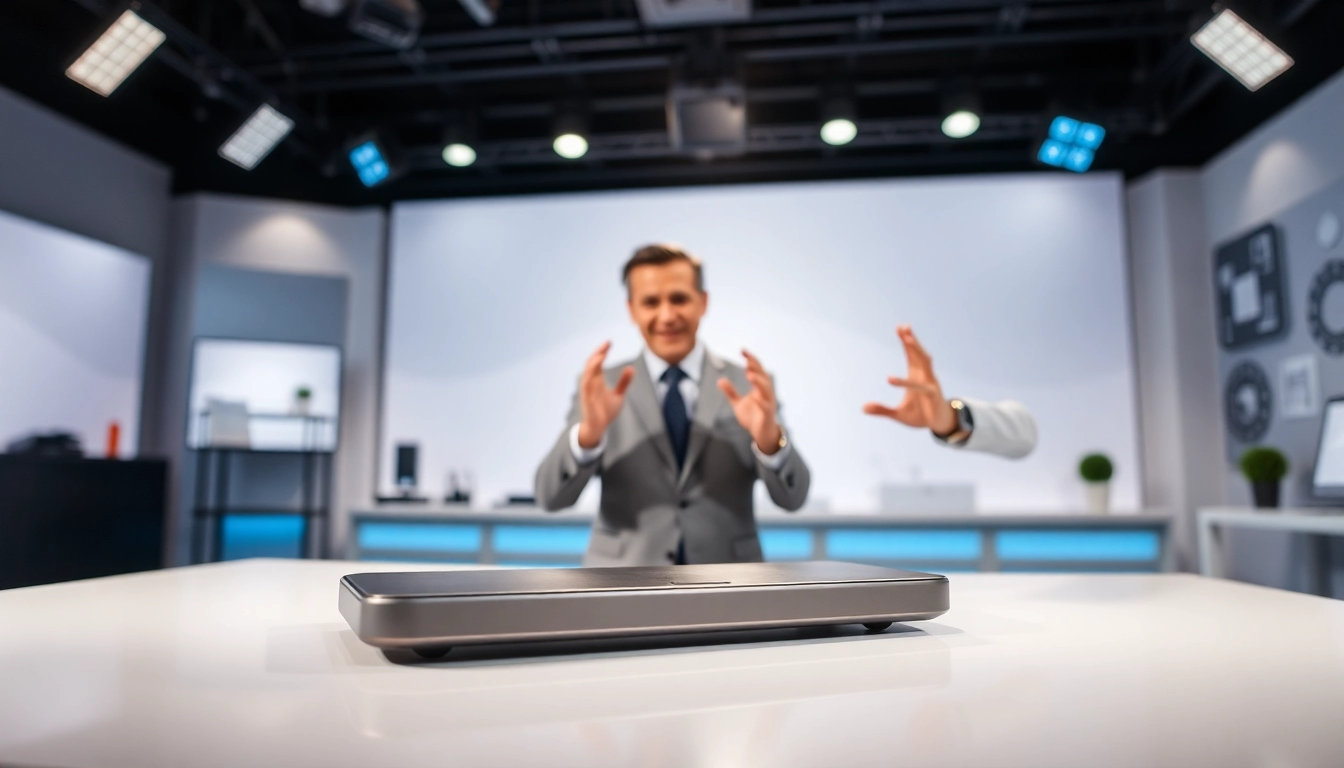 Engaging product demonstrations highlighting features and benefits in a modern studio.