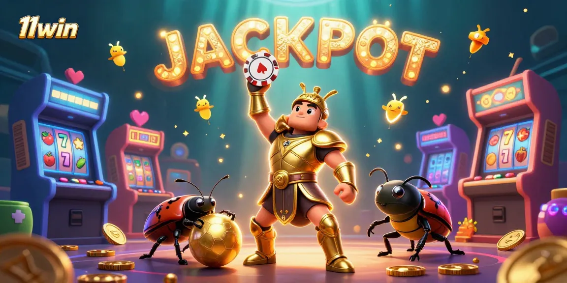 Experience the thrill of winning with 11win and the jackpot celebration in a vibrant casino atmosphere.