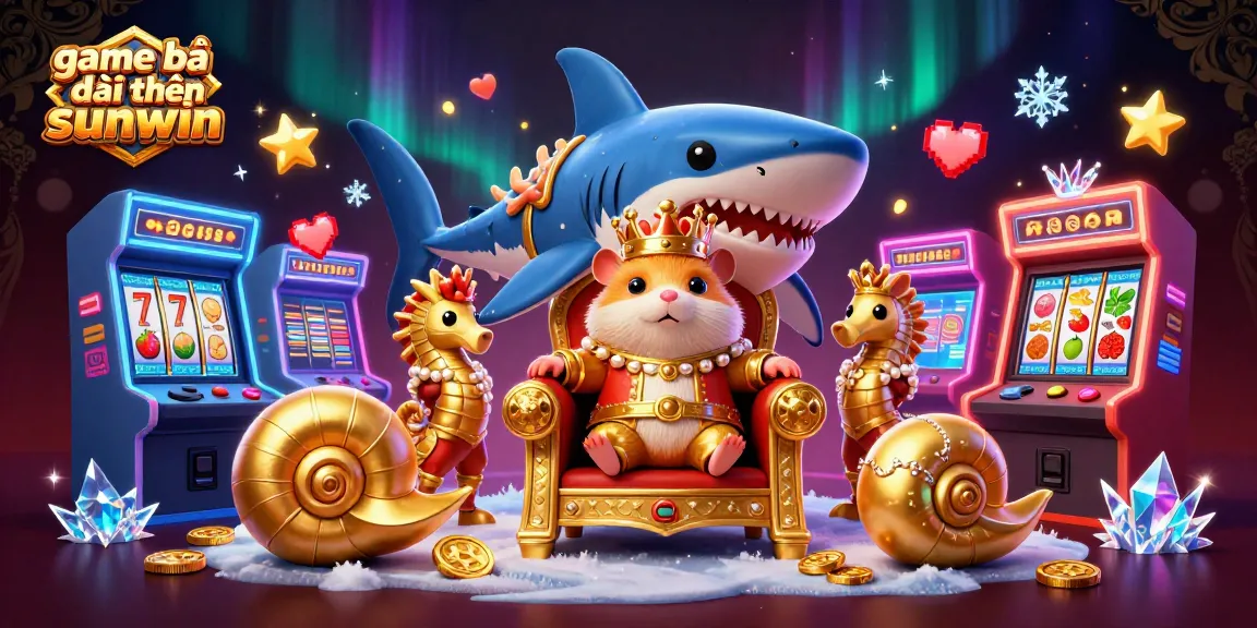 Engage with game bài đổi thưởng sunwin amidst vibrant 3D casino elements and characters.