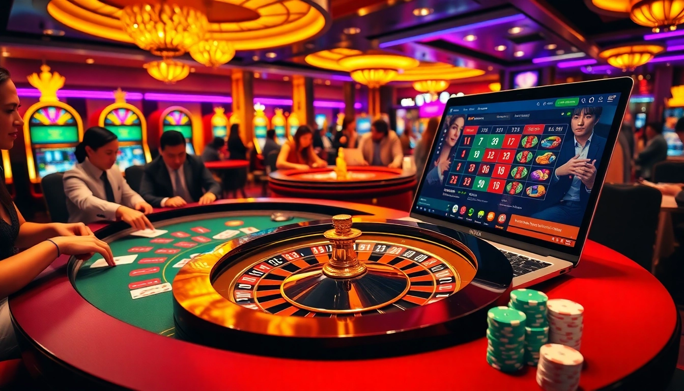 Players engaging at a roulette table while exploring rr88bet's online gambling interface.