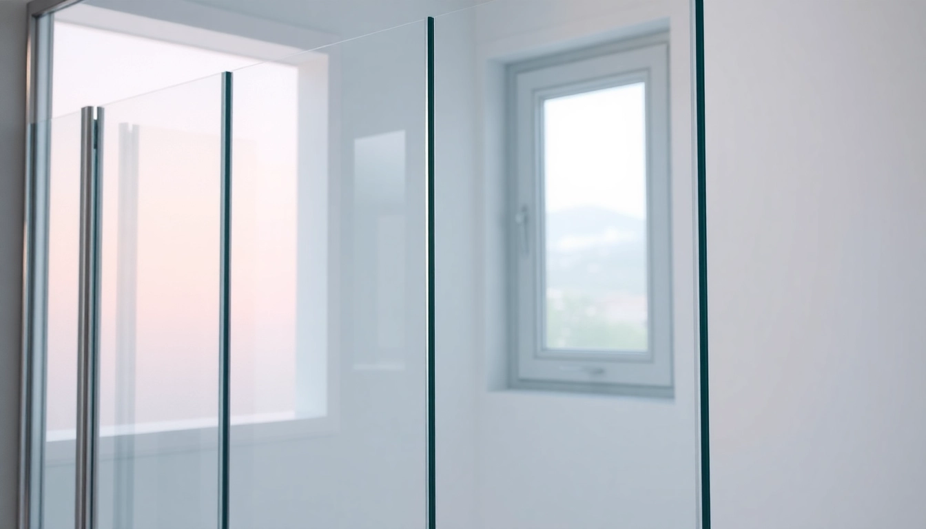 Showcase of a shower screen sliding door highlighting its sleek design and elegant finish.