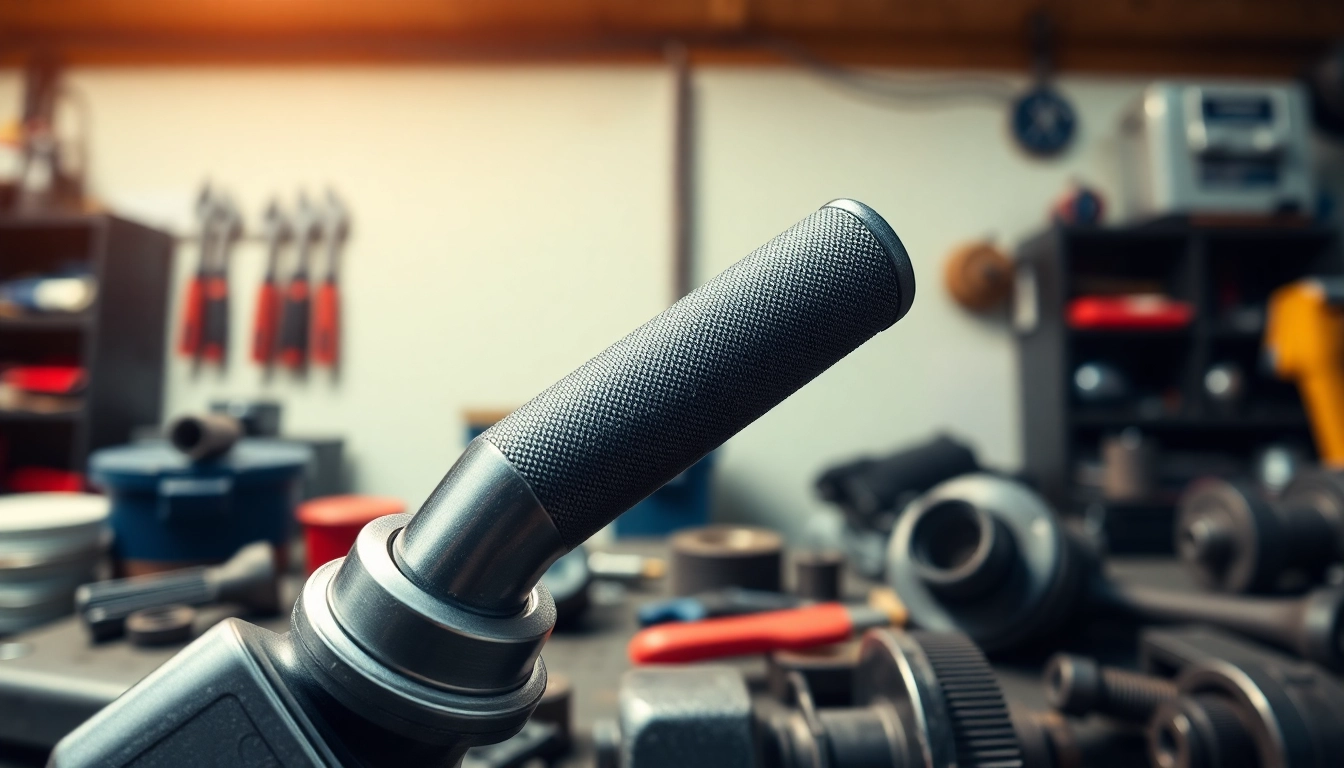 Operating a twist handle ratchet with precision in a well-lit workshop.