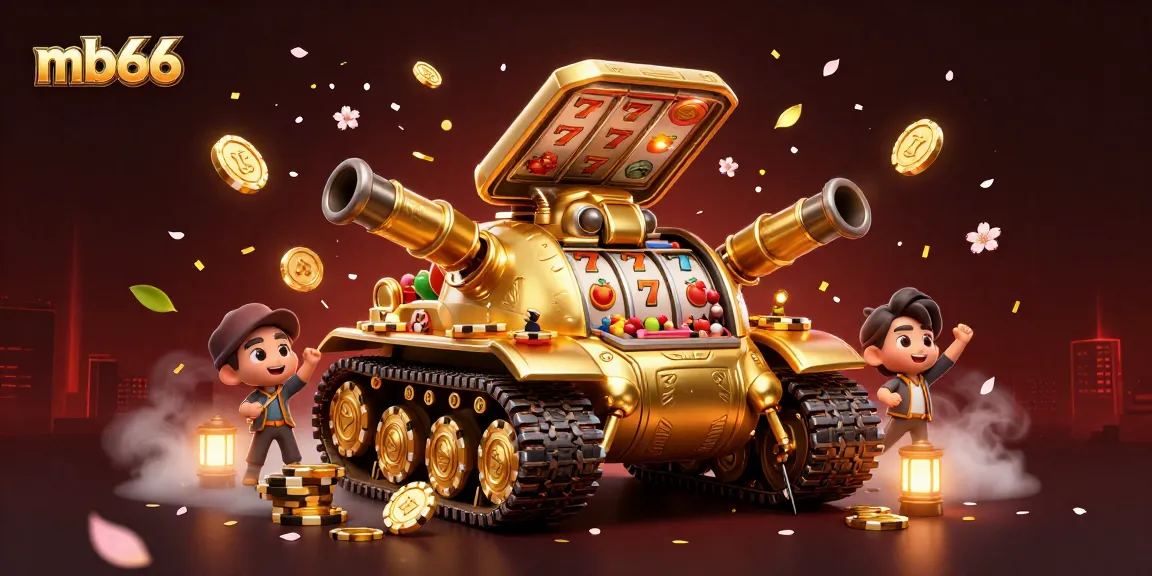 Experience thrilling gameplay with mb66 in this vibrant, dynamic illustration of a miniature casino.