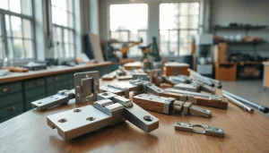 Showcase of Hinge Supplier designs highlighting quality metal craftsmanship and tools.