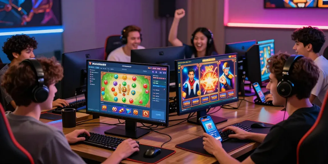 Engaged players enjoying Xocdia 88 online games with excitement and vibrant graphics.