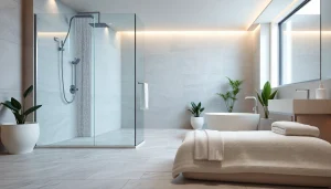 Transform your space with elegant showers au featuring a modern design and luxurious finishes.